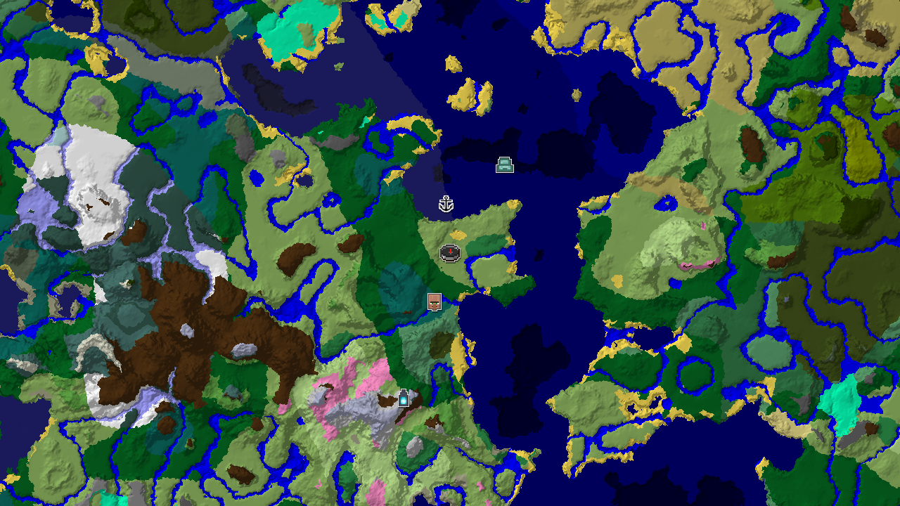 Flower Forest and Shipwreck Near Plains Spawn