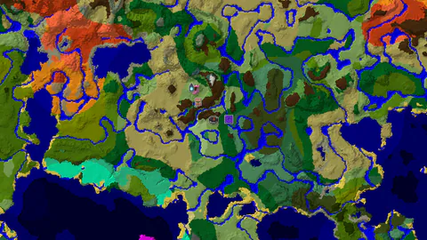 Plains Spawn With a Ruined Portal and Village Nearby