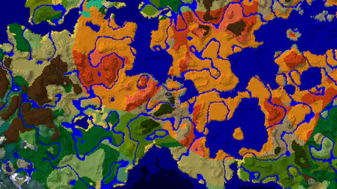 Wooded Badlands Spawn with a Village 192 Blocks Away