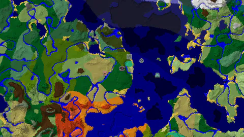 Jungle Temple 291 Blocks from Spawn, Village 375 Blocks