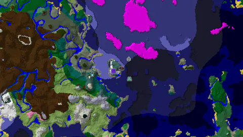 Frozen Spawn With Ocean Monuments and Ancient City