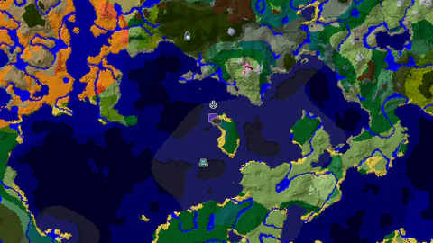 Taiga Spawn with Ruined Portal and Shipwreck Nearby