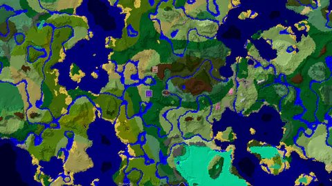 Forest Spawn With a Ruined Portal and Village Nearby