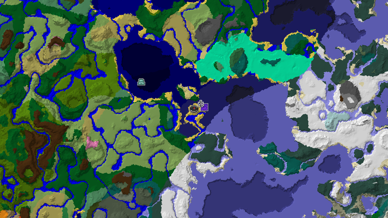 Shipwreck and Ruined Portal Near Taiga Spawn