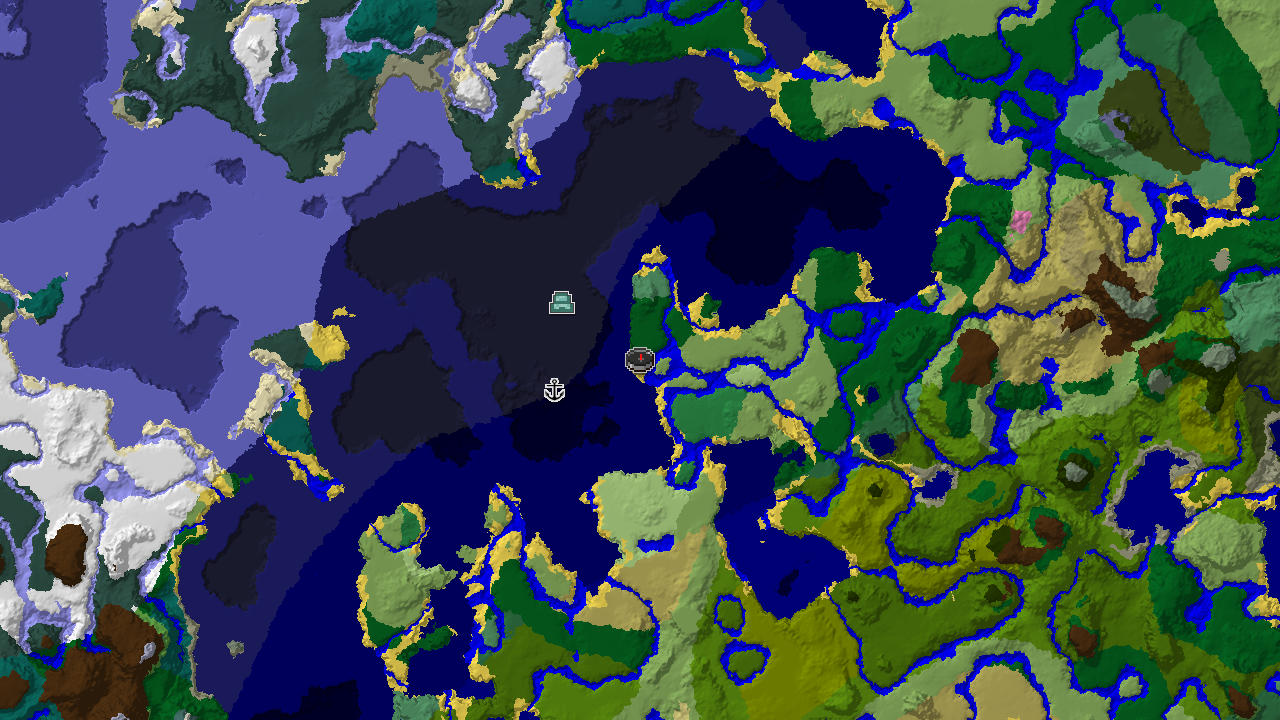 Flower Forest and Shipwreck Near Spawn