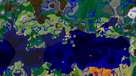 Ocean Monument and Ruined Portal Near Beach Spawn