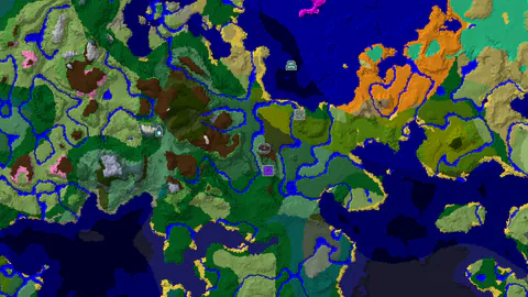 Birch Forest Spawn with Ruined Portal and Jungle Temple Nearby