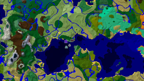 Ocean Monument and Shipwreck Under 310 Blocks From Spawn
