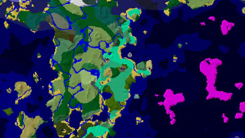 Mangrove Swamp Spawn with a Witch Hut and Shipwreck Nearby