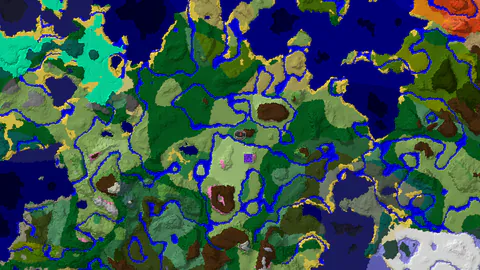 Flower Forest Spawn with a Ruined Portal Under 300 Blocks