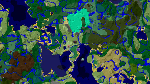 Plains Spawn With a Village and Ruined Portal Nearby