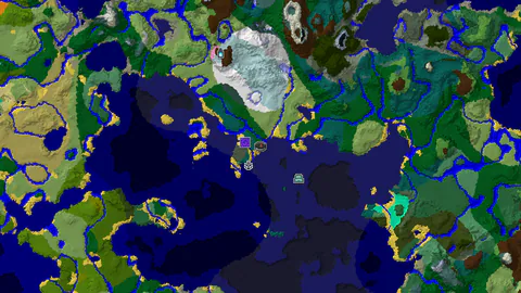 Ruined Portal and Shipwreck Near Cold Ocean Spawn