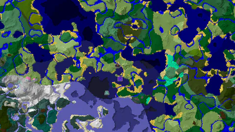 Ocean Monument and Shipwreck Within 630 Blocks of Spawn