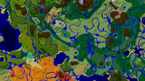 Plains Spawn With Ruined Portal and Flower Forest Nearby