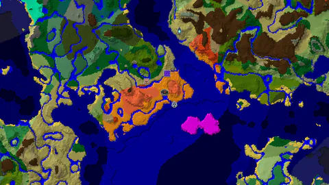 Desert Spawn With an Eroded Badlands and Shipwreck Nearby