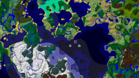 Flower Forest and Ruined Portal Near Stony Shore Spawn