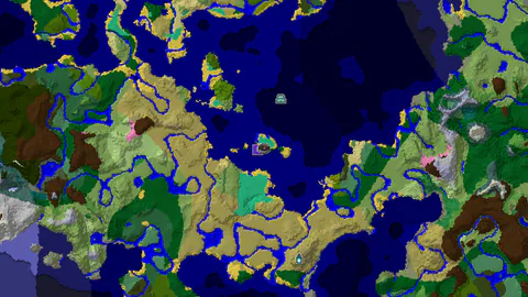 Mangrove Swamp Island with a Shipwreck