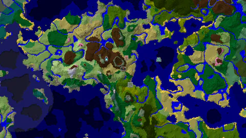 Savanna Spawn With Village 243 Blocks East and Ancient City 406 Blocks Southwest