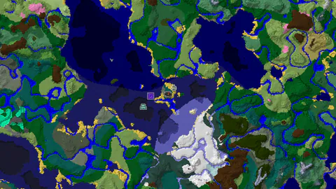 Shipwreck and Ocean Monument Near Taiga Spawn