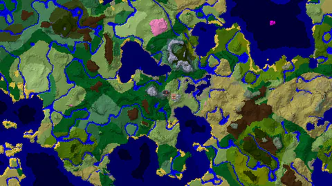 Snowy Slopes Spawn with a Village 132 Blocks Away