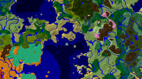 Savanna Spawn With an Ocean Monument and Shipwreck Nearby