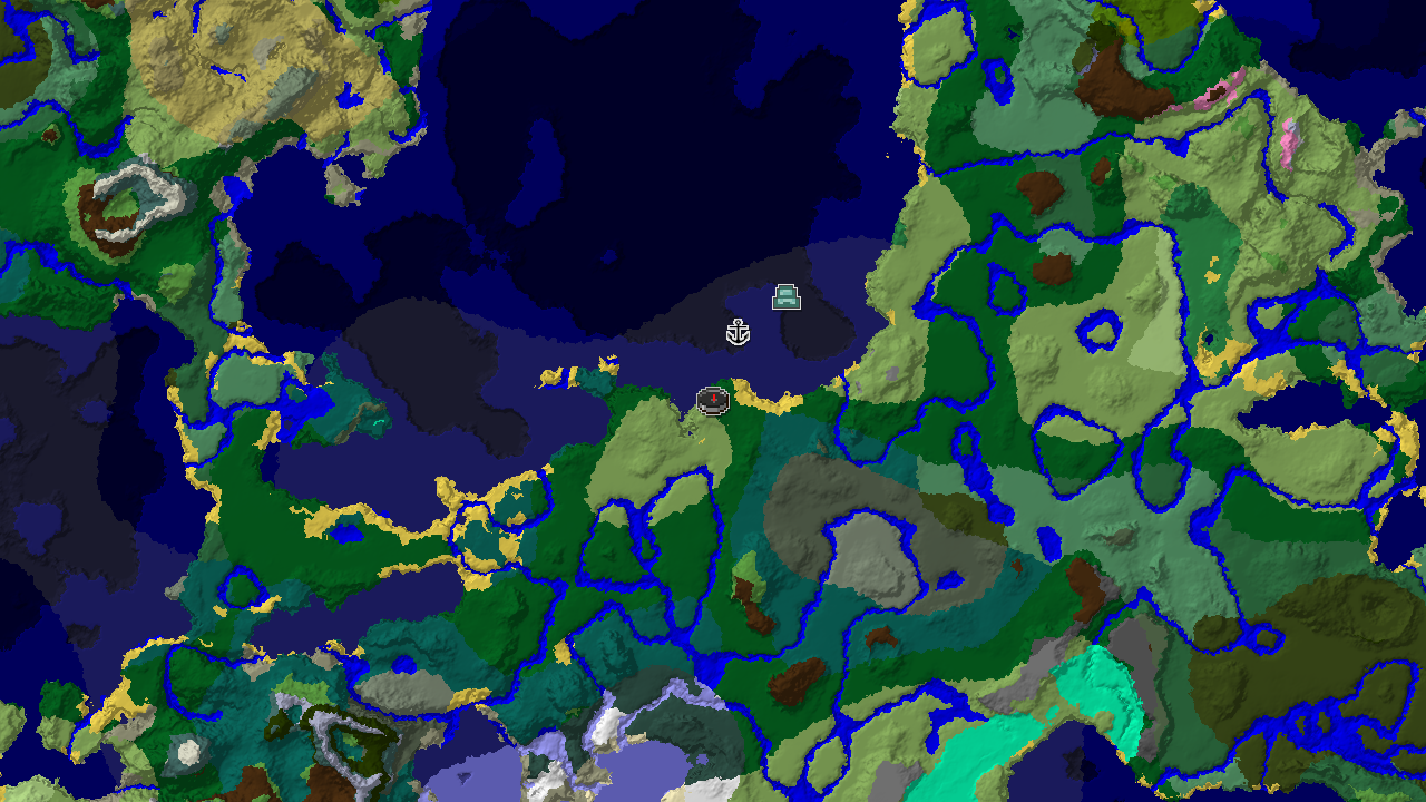 Forest Spawn With Shipwreck and Ocean Monument Nearby