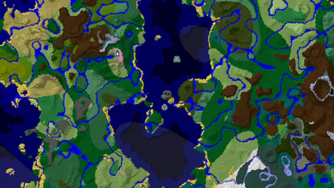 Dark Forest Spawn With Shipwreck and Ancient City