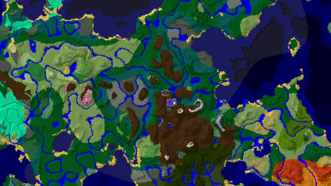 Ancient City and Ruined Portal Near Forest Spawn