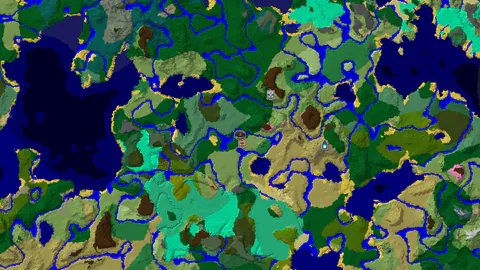 Forest Spawn With Village 91 Blocks Away and Flower Forest Nearby