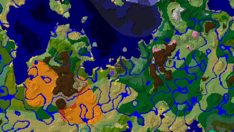 Dark Forest Spawn With a Ruined Portal and Bamboo Jungle Nearby