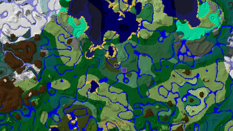 Dark Forest Spawn With a Ruined Portal Nearby and Lush Caves Below