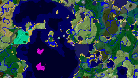 Ocean Monument and Ruined Portal Near Beach Spawn