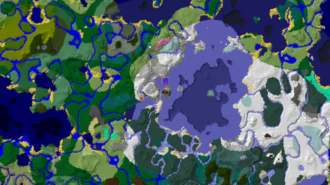 Frozen Spawn With Ruined Portal and Shipwreck Near