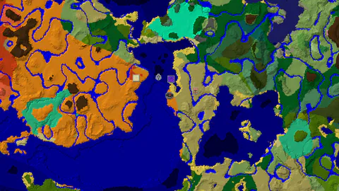 Desert Spawn with Ruined Portal and Village Nearby