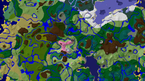 Plains Spawn with Cherry Grove and Village Nearby