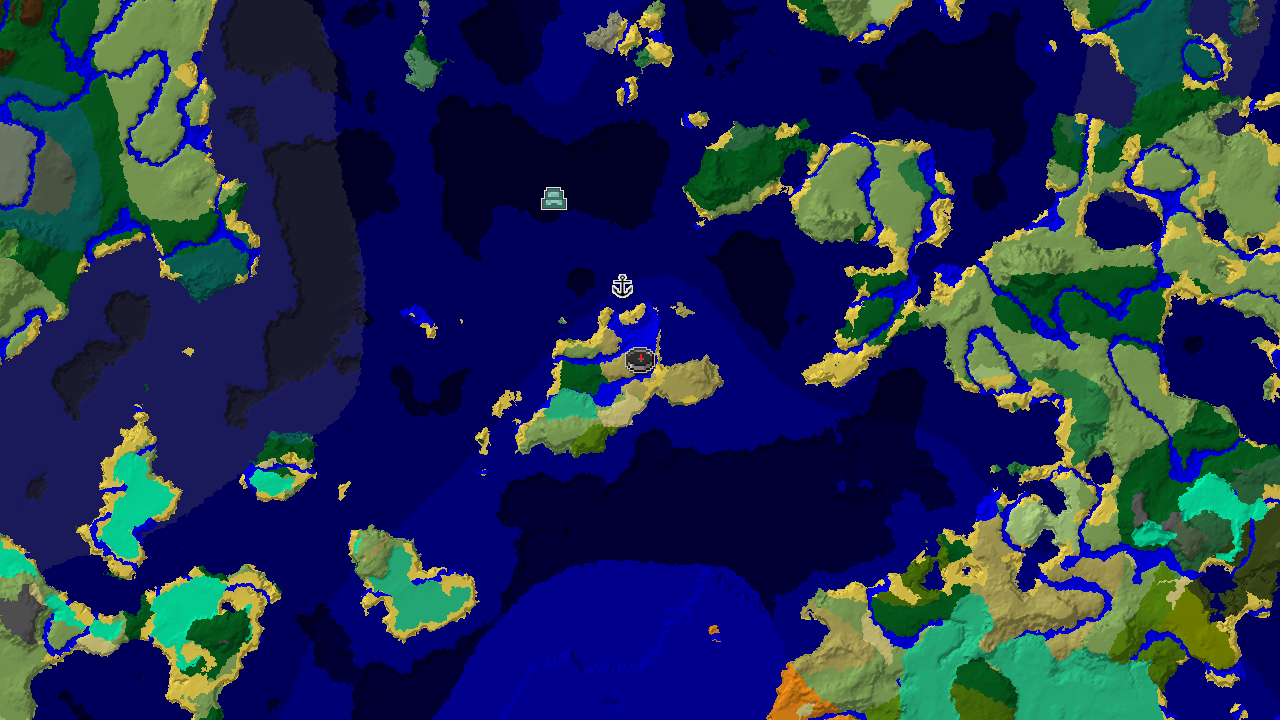 Savanna Spawn with Shipwreck and Ocean Monument Nearby