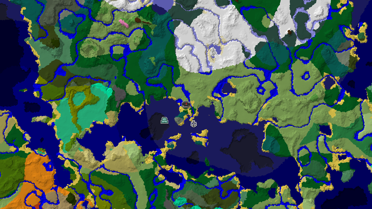 Forest Spawn With Shipwreck and Ocean Monument Nearby