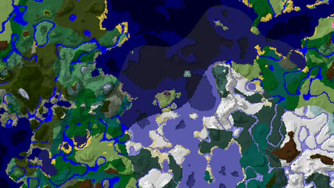 Spawn in Plains with a Shipwreck and Ocean Monument Nearby