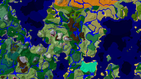 Forest Spawn With a Village About 286 Blocks Away