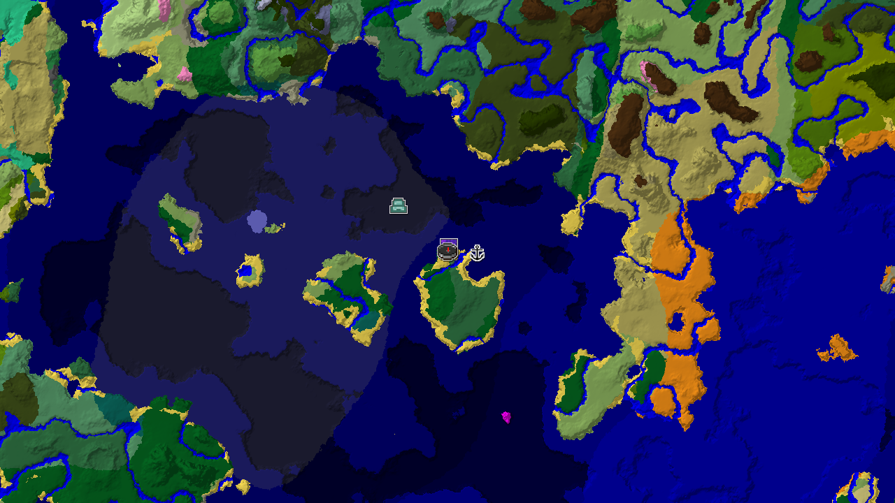 Forest Spawn With Ruined Portal and Shipwreck Nearby