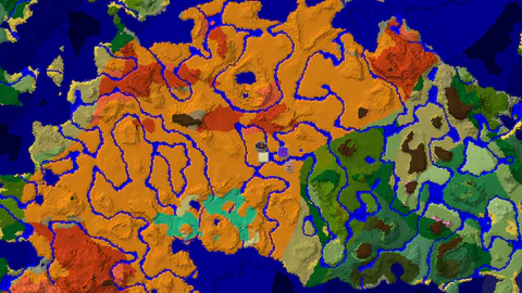 Desert Spawn with Pyramid and Ruined Portal Nearby