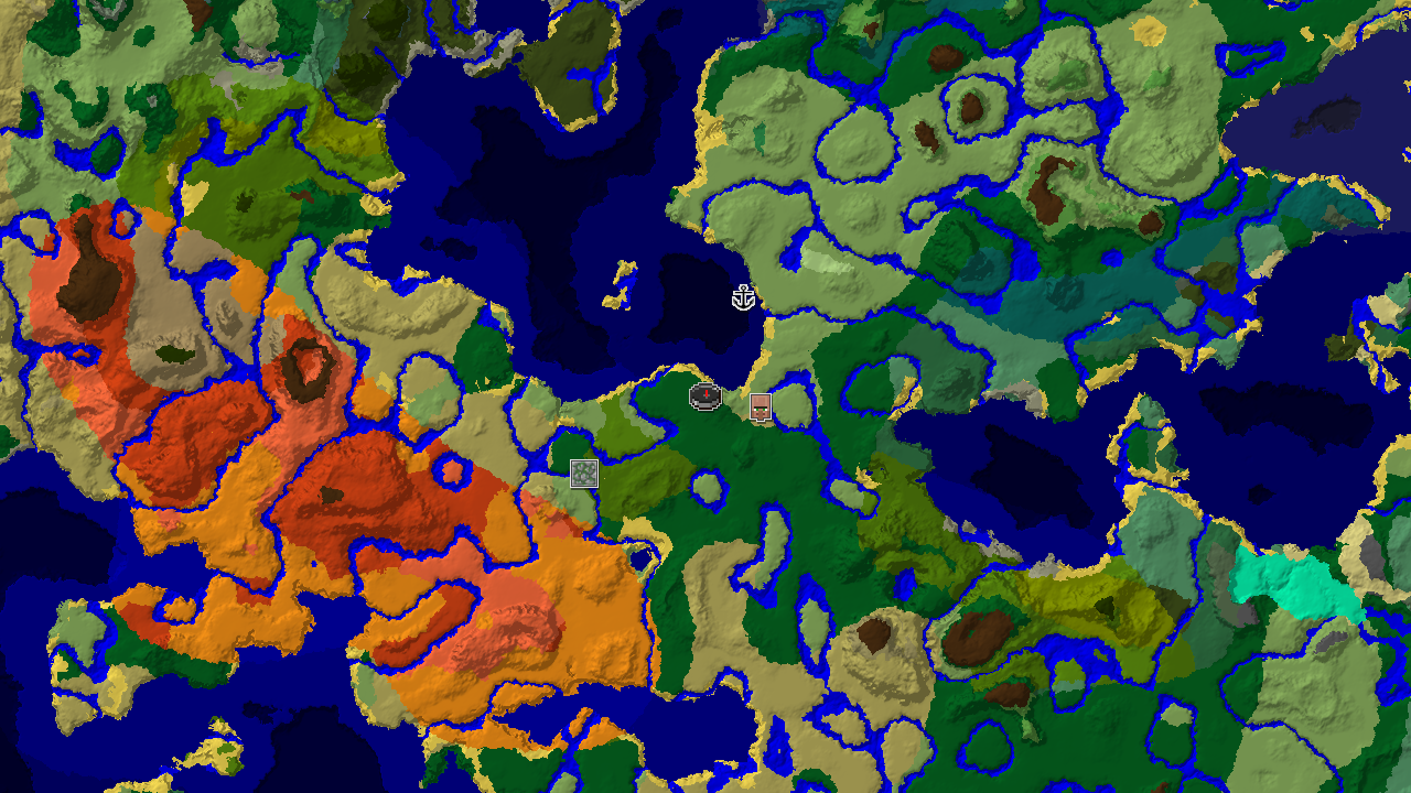 Forest Spawn With a Village and Shipwreck Within 400 Blocks
