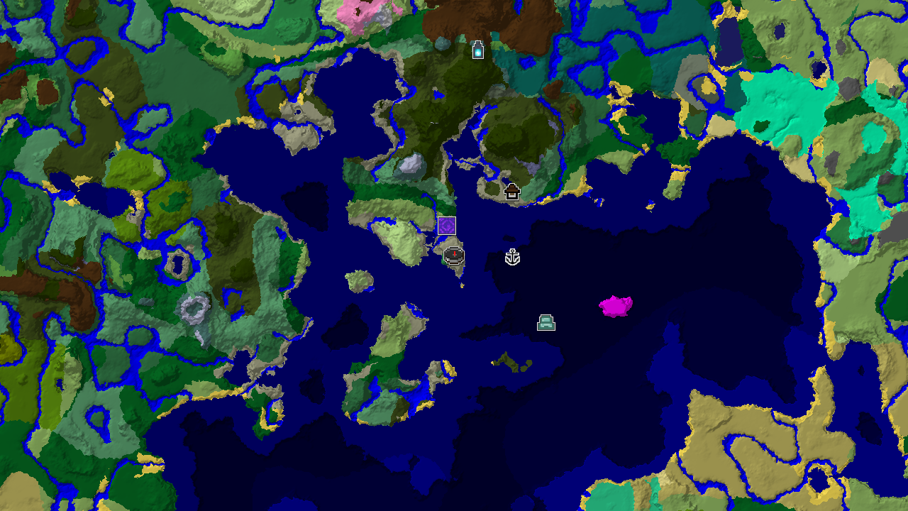 Flower Forest Spawn with Ruined Portal and Shipwreck