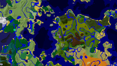Jungle Spawn with Temple and Ruined Portal Near