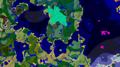 Old Growth Birch Forest Spawn With an Ocean Monument 700 Blocks Away