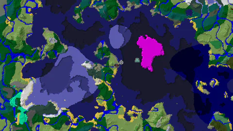 Spawn in Plains With Shipwreck and Ocean Monument Nearby
