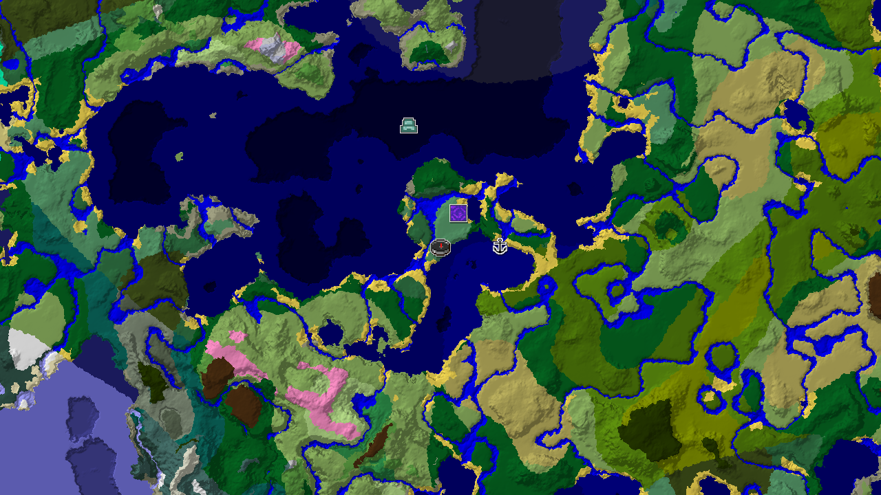 Old Growth Birch Forest Spawn with Ocean Monument Nearby