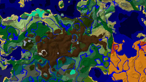 Ancient City and Birch Forest Spawn, Village Nearby