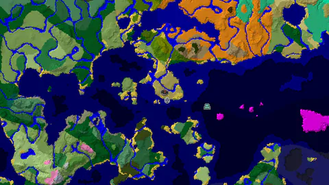 Savanna Spawn With Shipwreck and Ocean Monument Near