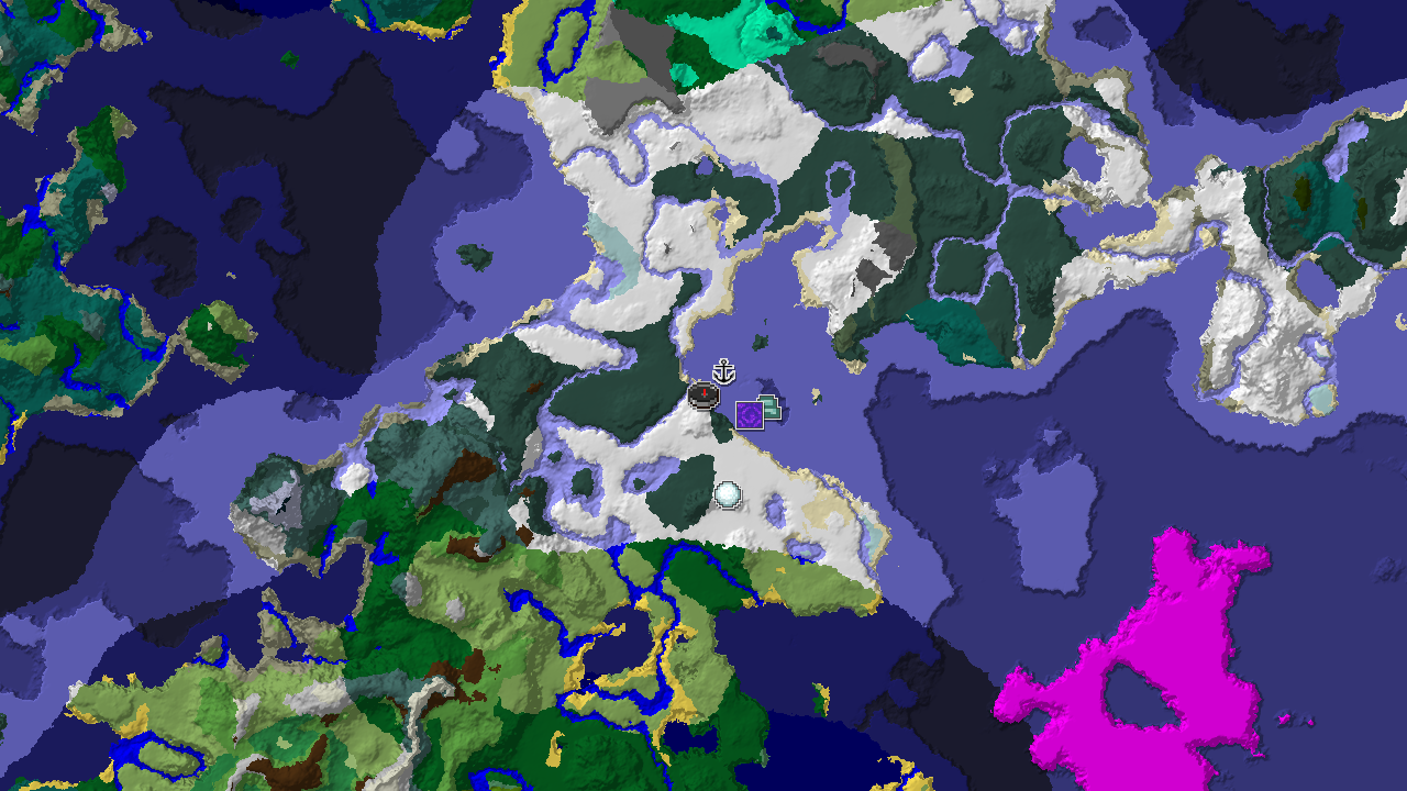 Frozen Spawn With Shipwreck and Ocean Monument Nearby